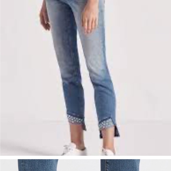 Current Elliott THE TURNT JEAN - Keeling Studded Jeans size 27 - Picture 6 of 11